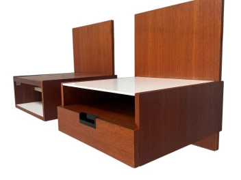 Two EU/NU-11 Japanese Series Wall Cabinets by Cees Braakman for Pastoe, 1958